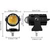 2Pcs Motorcycle LED Spotlight Yellow White High Low Beam Spot Lamp 8 to 80V