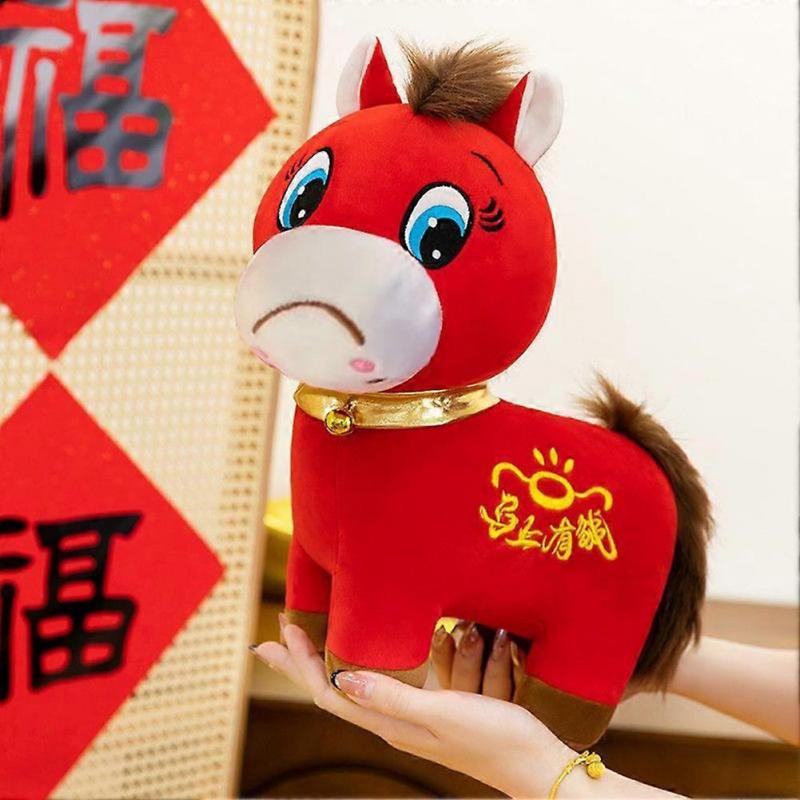 2026 Year of The Horses Plush, Funny Smiling/Crying Plushie Figurine, for Holiday Zodiac Gift Home Office Car Decors