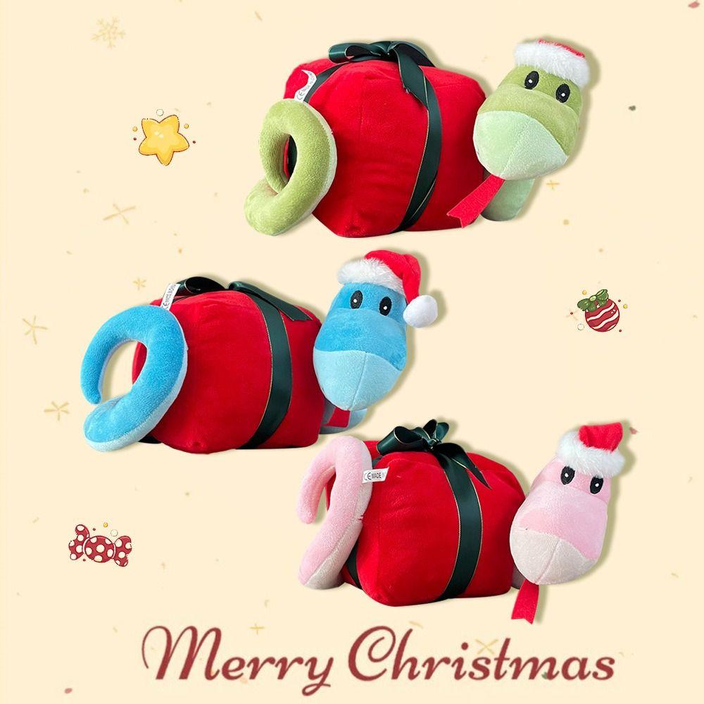 Simulation Christmas Snake Doll Fluffy Snake Plush Toy  Birthday Gift