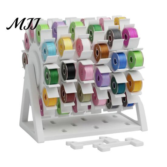 Caja de canilla para máquina de coser, Organizador giratorio de hilo, Soporte sin enredos, Diseño de almacenamiento tipo noria para bordado, Regalo que ahorra espacio para acolchado