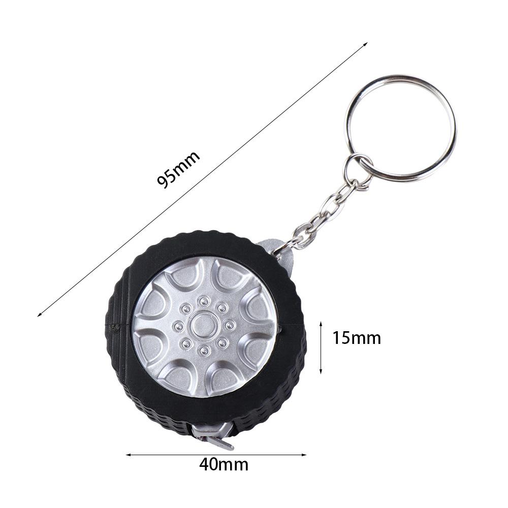 Centimeter/Feet Travel Camping Tape Ruler Measurement Tape Keychain Ruler 1M Tape Measure