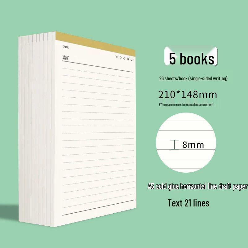 Škrábací papír pro postgraduální zkoušky, vysokoškolské a středoškolské studenty, 2000 listů, A4 náčrtník, prázdný B5 kalkulační papír.