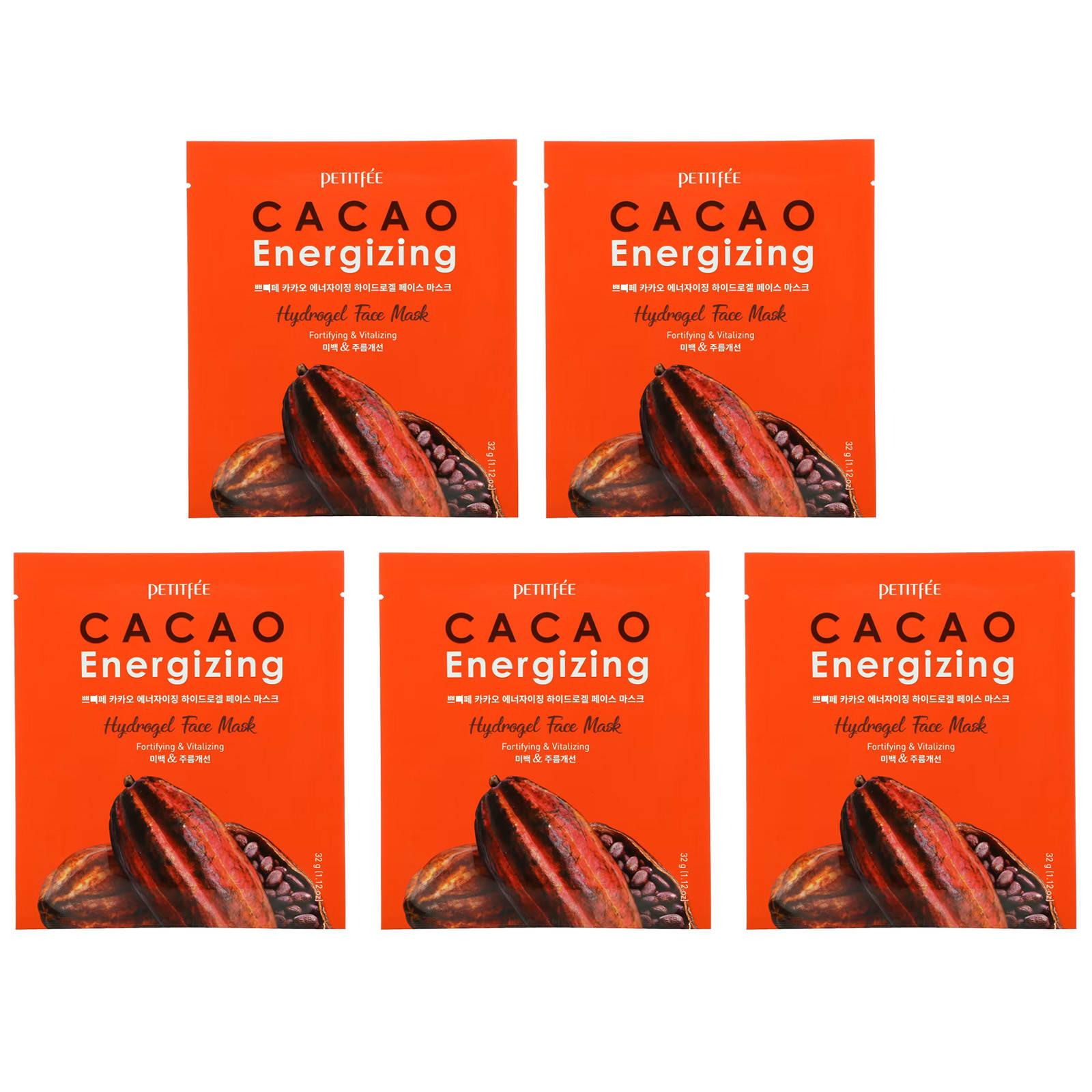 

Cacao Energizing Hydrogel Beauty Face Mask, 5 Packs, 32G(1.12Oz)