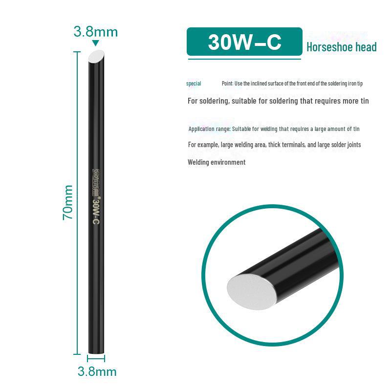 30W/40W/60W External Heating Black Diamond Soldering Iron Tip