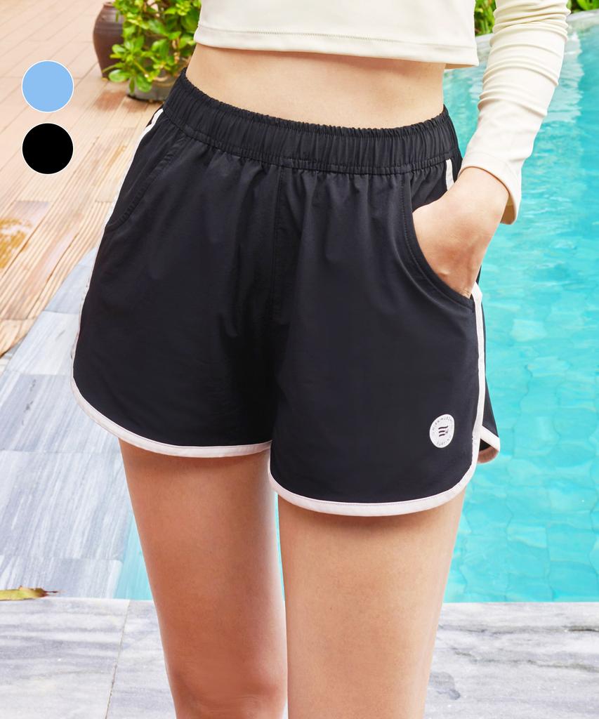 Helingbon Women'S 3/4 Swim Pants Rash Guard Shorts Board Shorts Bottoms (2 Colors)/ Ai333W