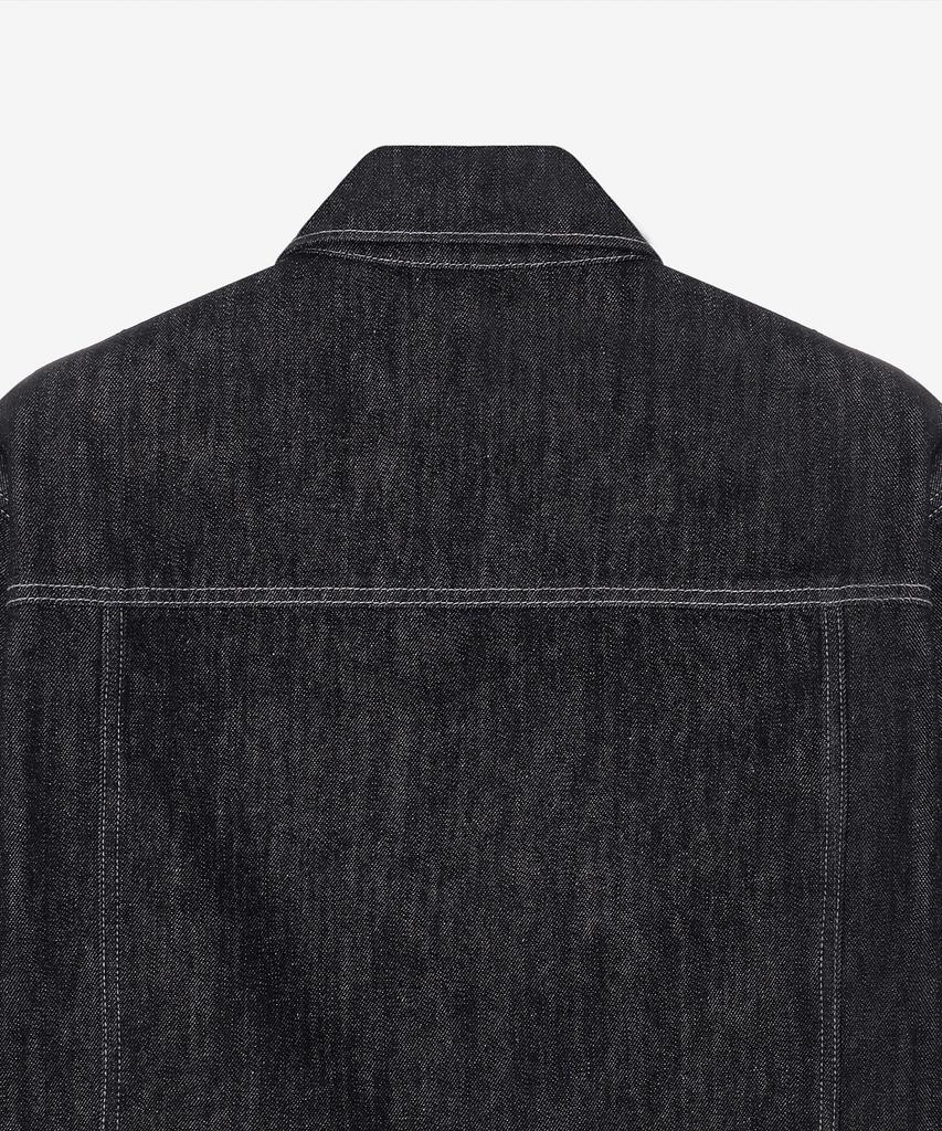 Mindbridge Black Raw Denim Trucker Jacket