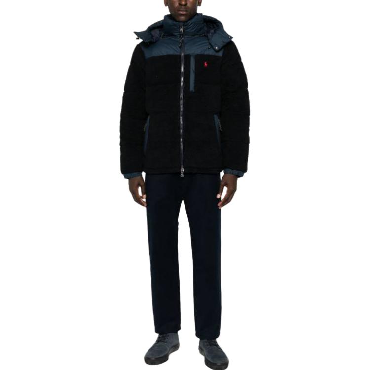 Polo Ralph Lauren Loose Fit Hooded Zip Long Sleeve Jacket Men jackets Blue 710907559-001