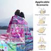 Pink Volleyball99 Personalized Text Blanket Multi-purpose Personalized Blanket Soft Warm Cozy Versatile for Picnics Livingroom Bedding Living Room