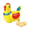 Egg Laying Chicken Toy Light and Sound Walking Wheeled Plastic Battery Version