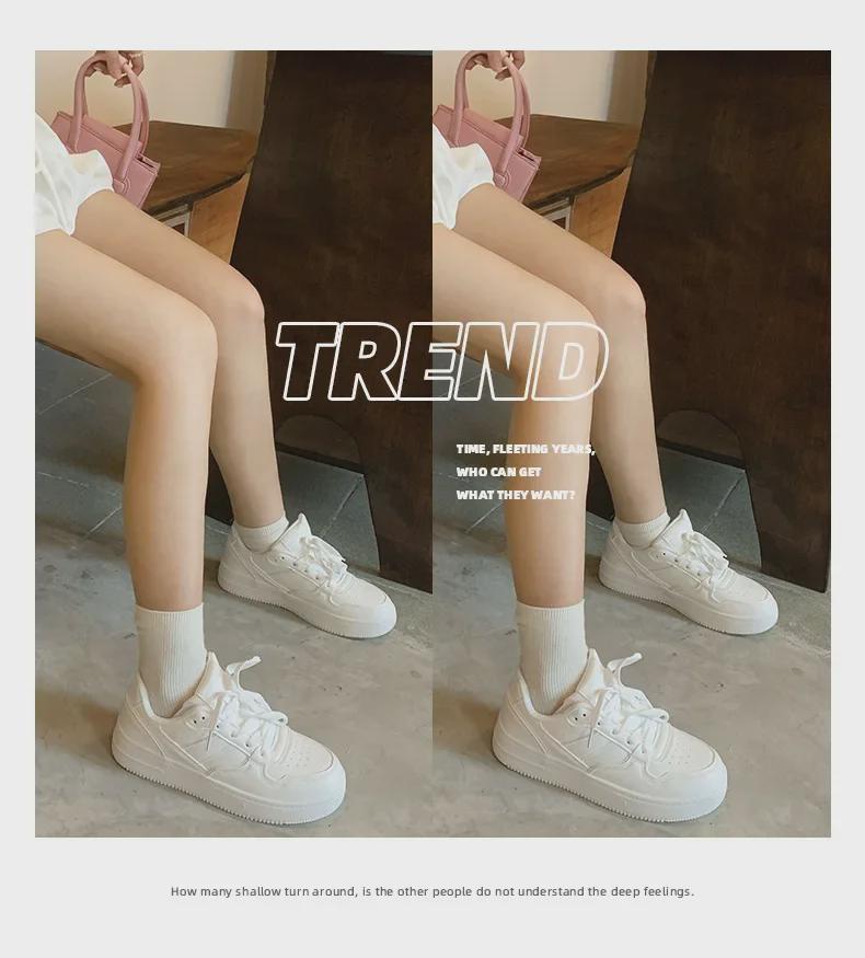 Global HH2130 Women's White Sneakers - Spring 2025 Niche Design, All-Match Fashion