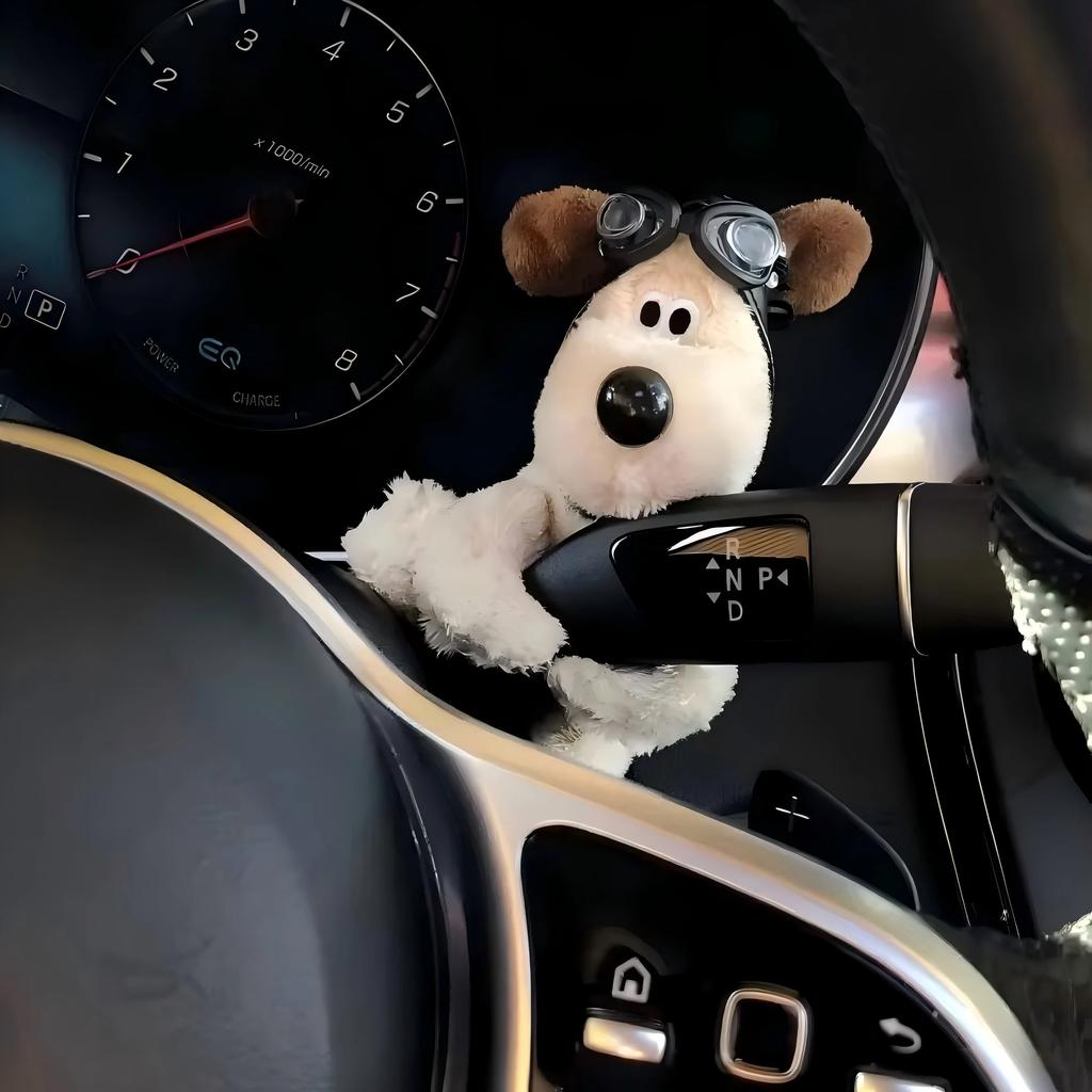 Schattige Pluche Hond Speelgoed Auto Decoratie – Schattig Dier Dashboard Figuur, Perfect Cadeau voor Vrouwen, Meisjes, Huisdierenliefhebbers, Auto Interieur Accessoire
