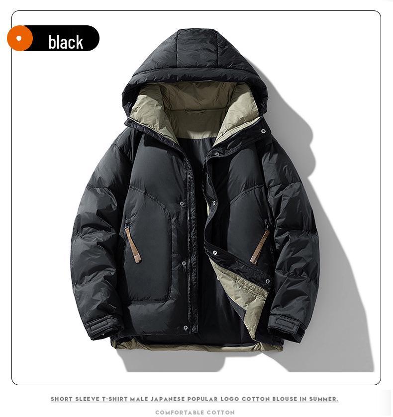 Unisex Stylish Hooded Down Jacket - Inspired by Iconic Duck Style, 85% White Duck Down