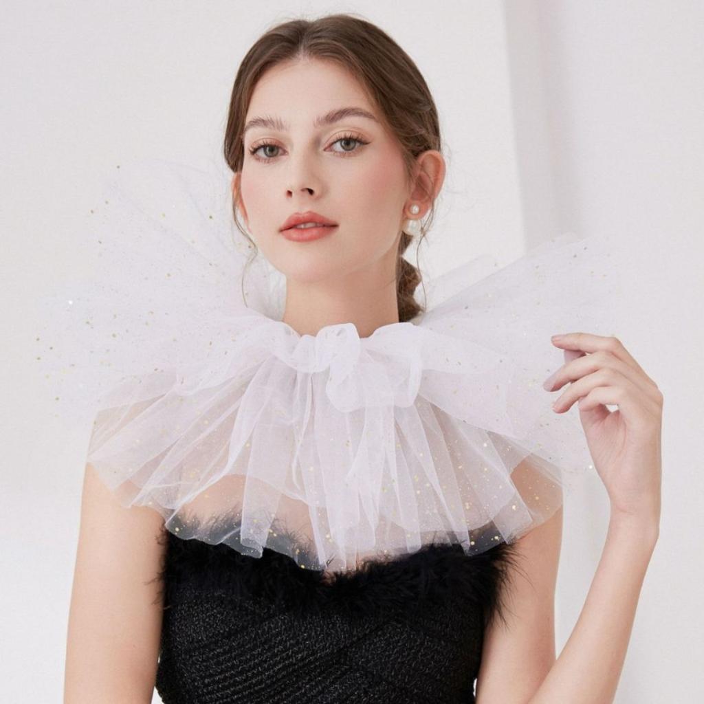 Fashion Lapel Fake Collar Girls Vintage Detachable Shirt False Collar for Women Blouse Sweater Lapel Top Neckwear Ties