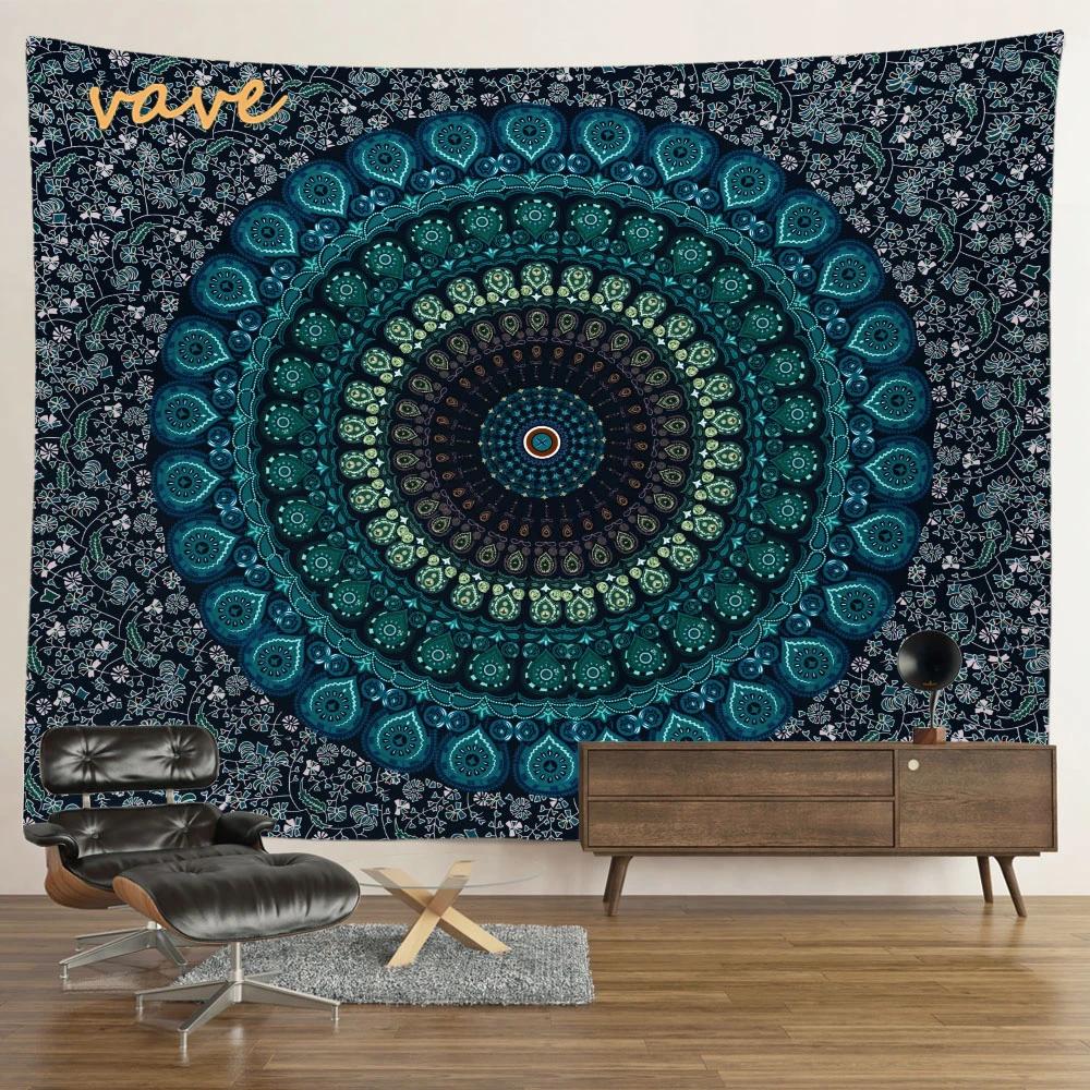 Indian Mandala Tapestry Flower Wall Hanging Bohemian Hippie Cloth Fabric Large Tapestry Blanket Home Dorm Aesthetic Room Decor