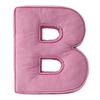 Pink Corduroy Letter Pillow A To Z English Alphabet Throw Pillow Decorative Capital Alphabet Shaped Hugging Cushion Sofa Bedroom Living Room Decor