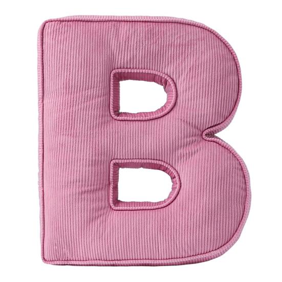 Pink Corduroy Letter Pillow A To Z English Alphabet Throw Pillow Decorative Capital Alphabet Shaped Hugging Cushion Sofa Bedroom Living Room Decor