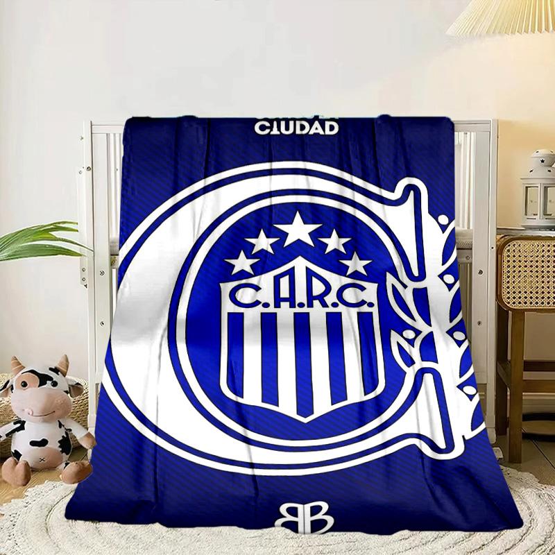 Rosario Central Crest Portable Blanket/Soft Blanket Bedding Blanket Suitable for Travel Camping Living Rooms Offices Sofas Fan Gifts