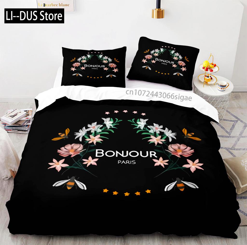 Hardworking Bee Bedding Set Single Twin Full Queen King Size Bee Bed Set Aldult Kid Bedroom Duvetcover Sets with Pillowcase