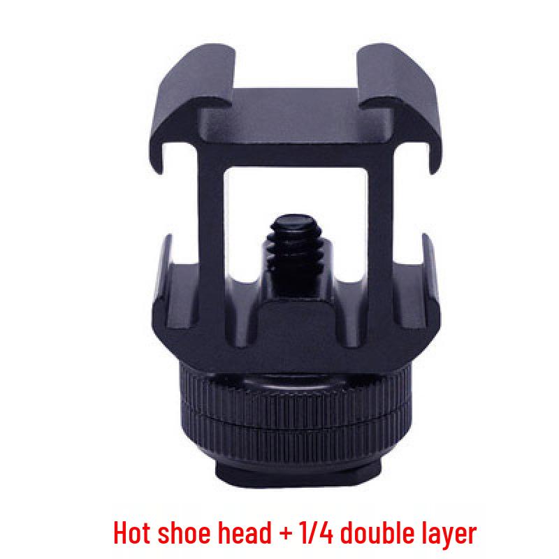 Camera Phone Mount Bracket: Hot Shoe, Cold Shoe, 1/4 Screw, Flash Interface, Ball Head, 3/8 Conversion, DSLR Compatible
