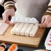 5/10 Fächer Reiskugelform Sushi Antihaft-Druck-Aufbewahrungsbox Mittagessen Werkzeug DIY Hausküche Klare Onigiri Formen