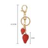 Fashionable Strawberry Pendant Keychain For Women Girls Cute Trendy Charm Keyring Car Key Ring Backpack Decoration Gifts