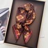 Women Square Scarf Silk Imitation Luxury Print Neckerchief Bandana Lady Shawl Scarves Wrap Head Hair Band Ties