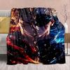 Jujutsu Kaisen Cozy Flannel Throw Blanket Soft Warm Plush Lightweight Sofa Bed Decor -QJY