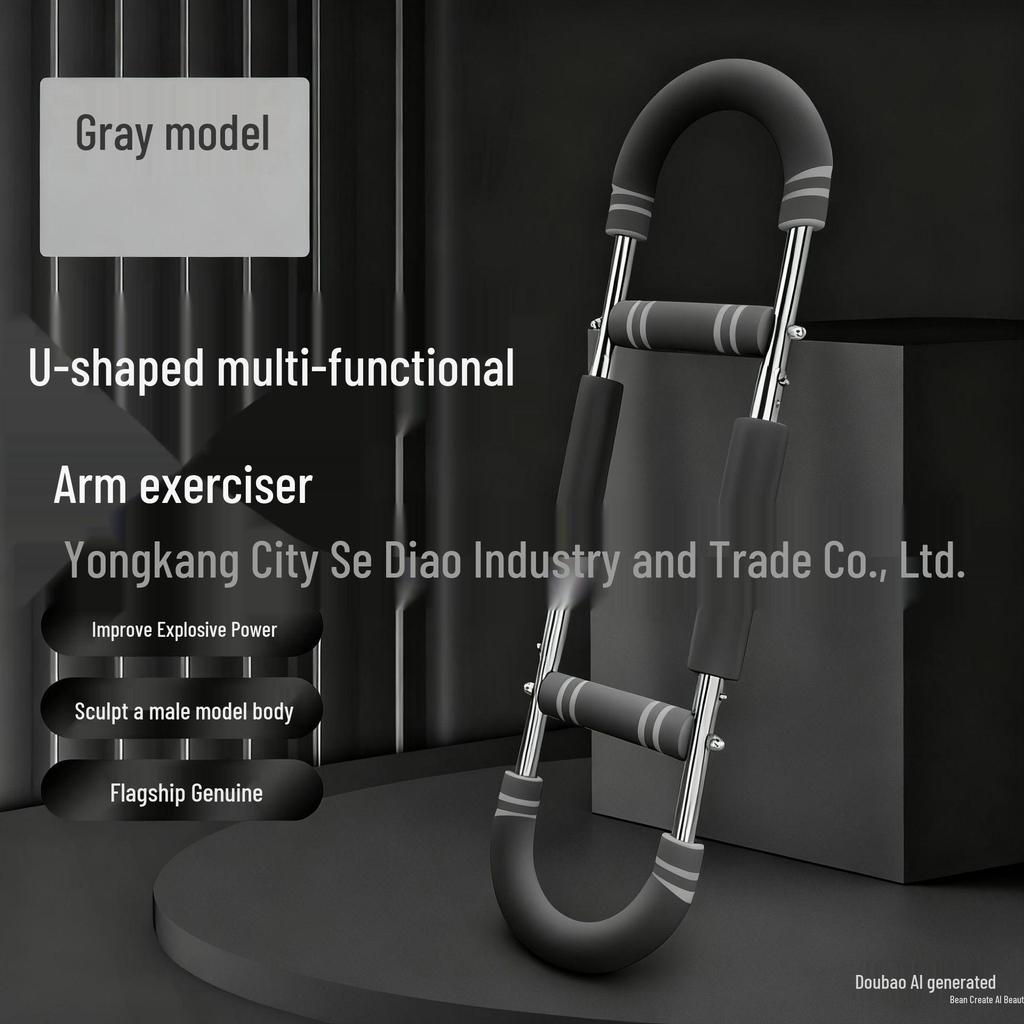 Adjustable Arm Strength Trainer: Chest & Wrist Workout Bar for Men