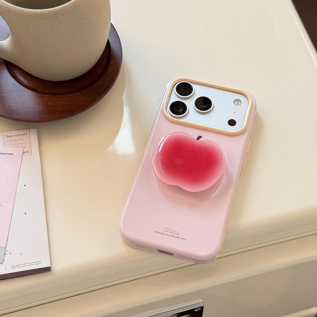 Ins Feng Shui Fruit Bracket Is Suitable for Apple 17pm Mobile Phone Case Iphone16 Small Fresh 15 Anti-drop 14 Soft 13 Korean