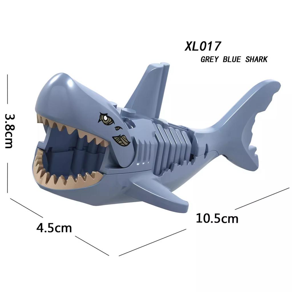 Animal Shark Woolly Mammoth Saber-toothed Tiger Elk Boar Sheep Bear Horse Compatible with Small partBrick Gift Children's Toys