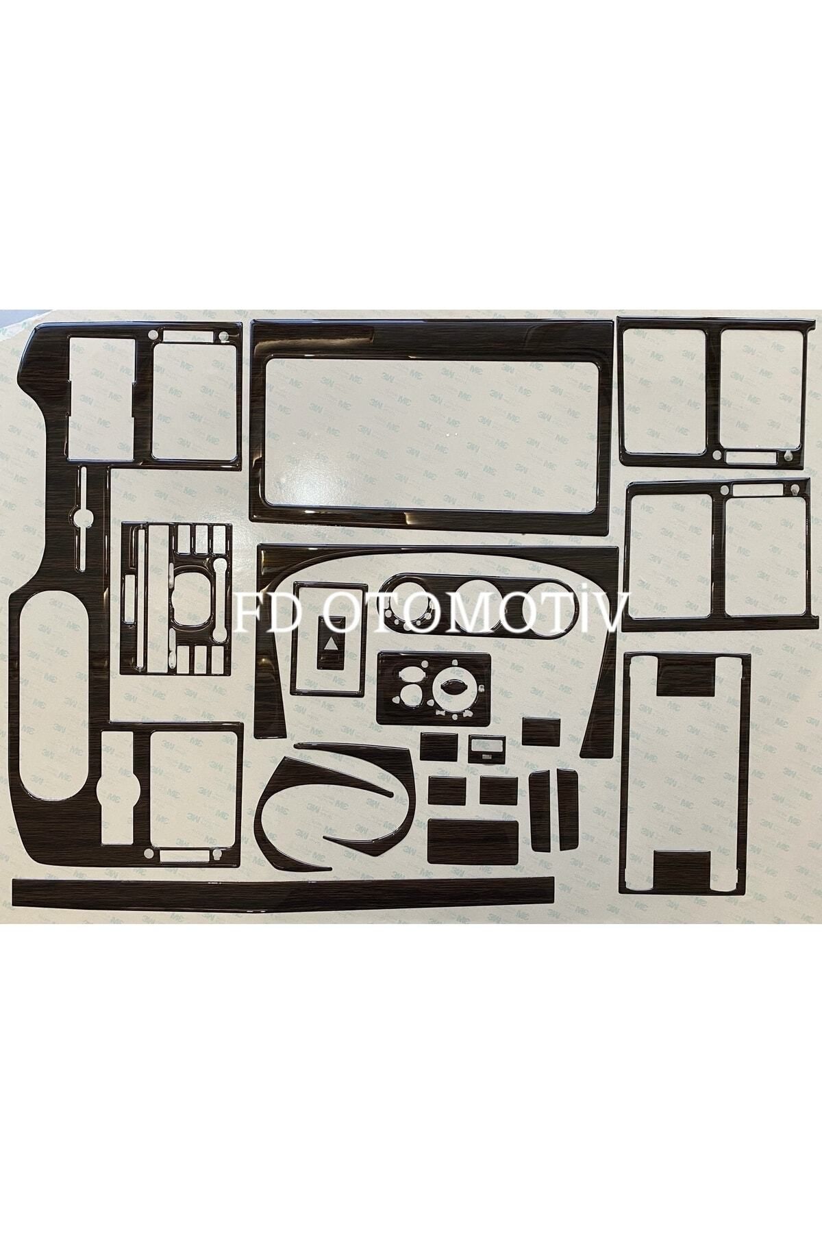 

Ford Transit 2006 - 2013 Torpido, Konsol, Trim, Göğüs Kaplama Set Koyu Meşe Renk Özel Dizayn