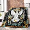 Bird And Sunflower Customize Your Name Blanket Used For Chair Office Sofa Bed Camping Soft And Warm Giving Friends And Relatives Birthday Graduation