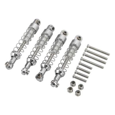 2 Pares de Amortecedores de Liga de Alumínio 60mm Peças de Modificação para Carro RC WPL C14 C24 MN D90 99S Models
