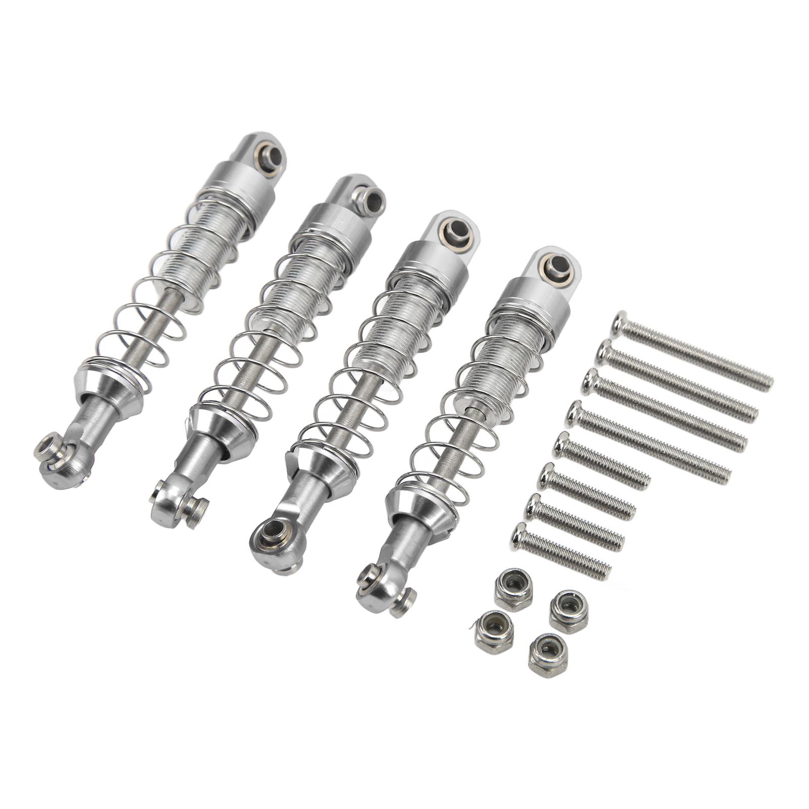 

2 Pairs Aluminum Alloy Shock Absorber 60mm RC Car Modification Parts for WPL C14 C24 MN D90 99S