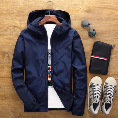 Spring and Autumn Men and Women Jacket, Plus Size Coat, Thin Top Coat, Hooded Windbreaker Coat
