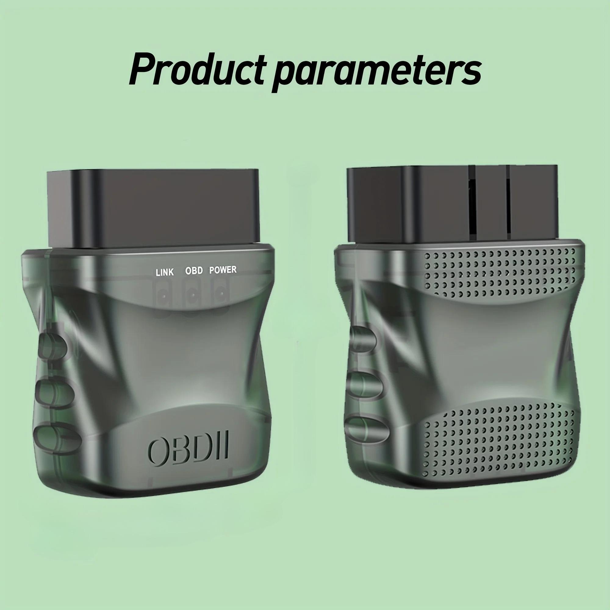 Auto OBDII Diagnostic Scanner Tool Wireless 4.0, Car Fault Code Reader with Automatic Scanning, Check Engine Light Code Reader