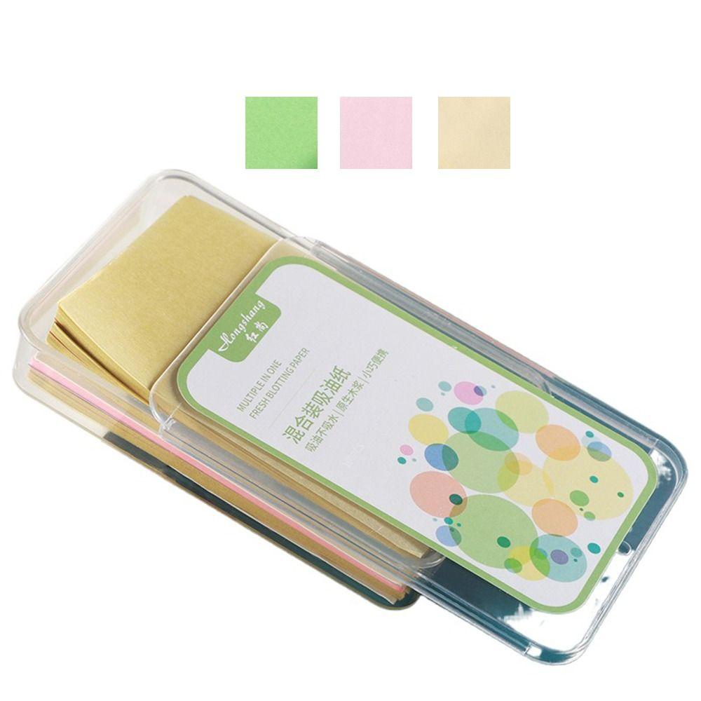 300pcs/Box Durable Facial Absorbent Paper Portable Matting Cleaning Wipes Skin