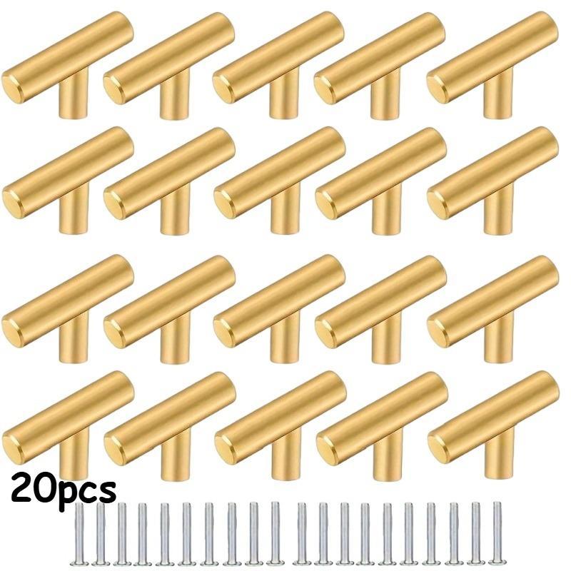 20pcs Single-Hole Black Cabinet Knobs And Handles, Suitable for Drawers And Cabinets in Kitchens And Bathrooms