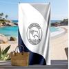Toalla de Playa con Estampado de Fútbol del Derby County, Toalla Grande Suave de Secado Rápido para Playa, Camping, Natación