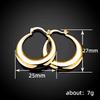Huitan Hot Trendy Big Circle Hoop Earrings Women Metal Gold Color/Silver Color Versatile Ear Piercing Earrings Statement JewelryGood product