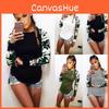 Premium Quality Damen Camouflage Printed Long Sleeve Pullover T-shirt For Stylish Comfort