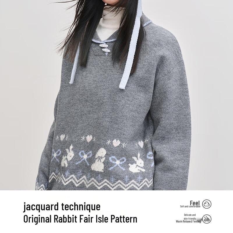 Ledin Women's Fair Isle Loose-Fit Knit Sweater