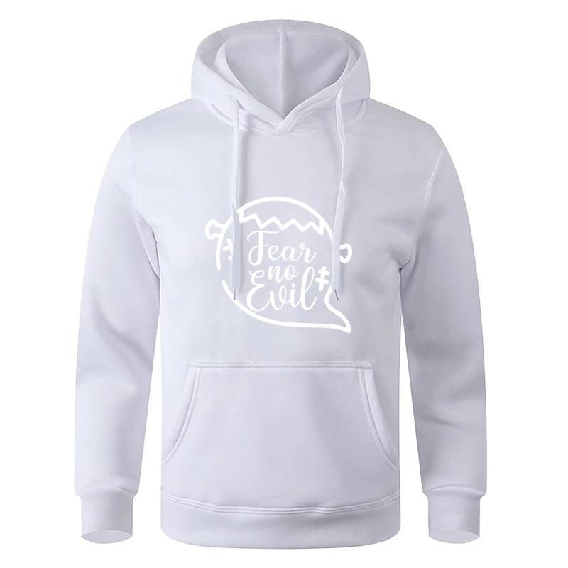 Black Gray Teens Autumn Long Sleeve Printed Hooded Sweatshirt Sportswear Hoodie