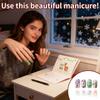 Christmas Square Nail Colorful Lights Fake Nails Nail Wearable Nails 5ml