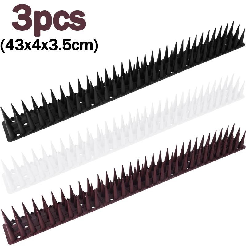 Garden Plastic Bird Pigeon Spikes Cat Repellent Spikes Pest Deterrent Fence Wall Trap Outdoor Roof Balcony Anti Climb Spike Tool