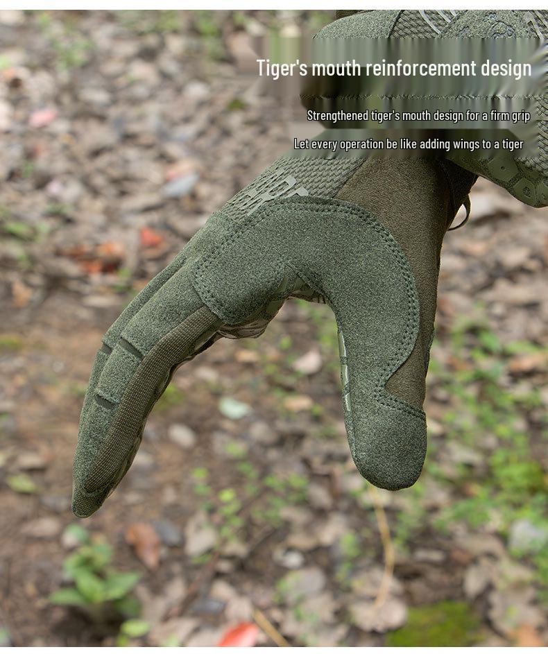 Cross-border Tactical Wear-resistant Non-slip Motorcycle Gloves with Sunscreen & Touchscreen Features for Outdoor Riding.
