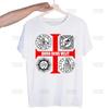 Medieval Knights Templar Printed T Shirt Men Retro Washed Tops Tees Harajuku Tshirt Streetwear Hip Hop Male T-shirts