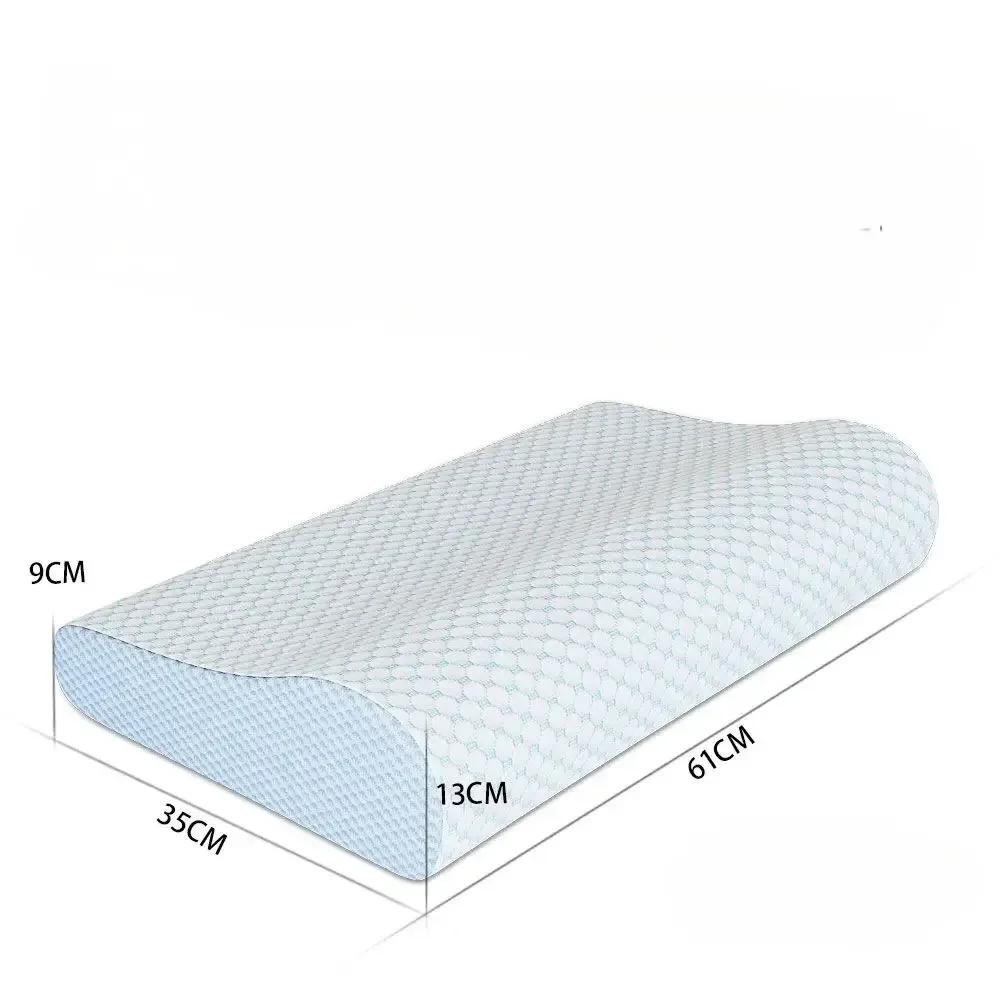 

Neck and Shoulder Pain Relief Memory Sponge Pillow Slow Rebound Breathable Deep Sleep Neck Pillow Soft Cool Neck Pillow синий