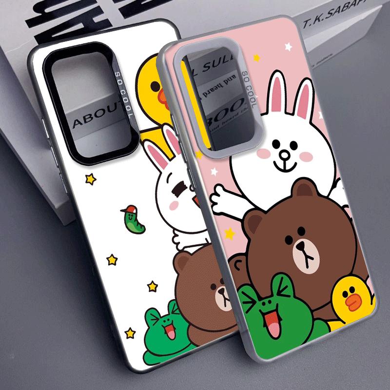 Cartoon Bear B-Browns C-Conys Soft Phone Case for Samsung A17 A16 A15 A14 A13 A57 A56 A55 A54 A53 A37 A36 A35 A34 A33 A26 A25 A2