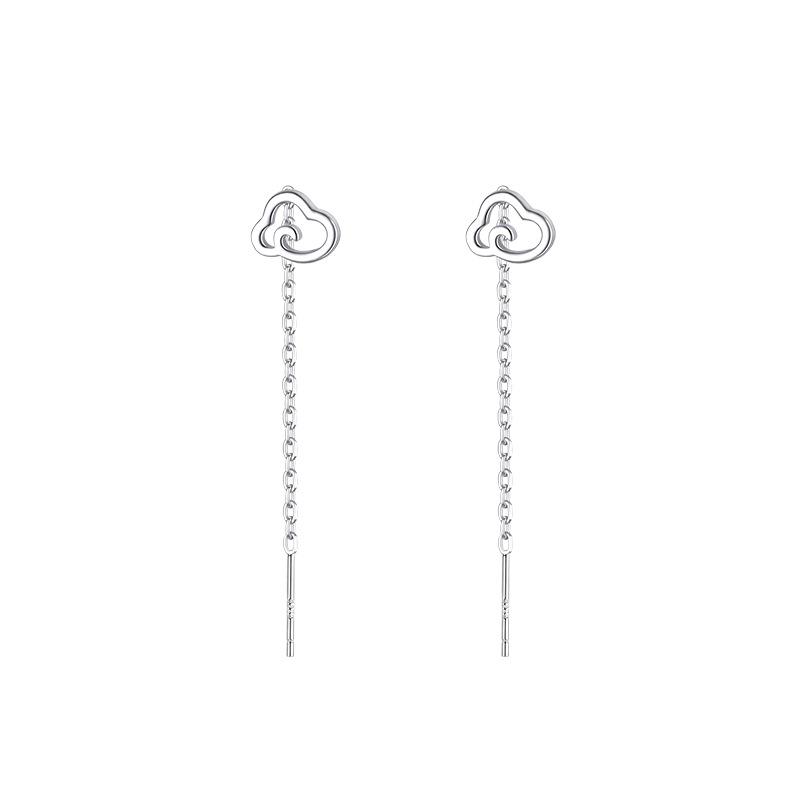 925 Sterling Silver Cloud Earrings: Trendy, High-End Design for Women (2022)